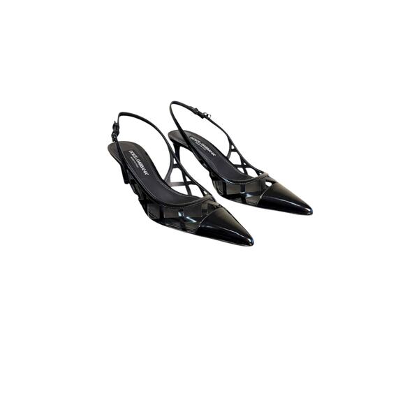 Dolce & Gabbana NIB Lollo 60mm Patent Leather Pumps in Black Size 39.5 - Picture 6 of 12